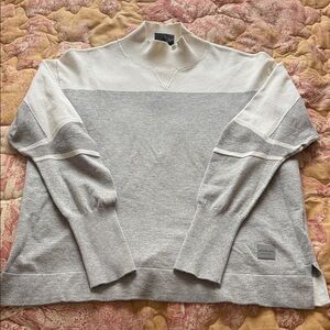 Bogner Gray and Cream Sweater